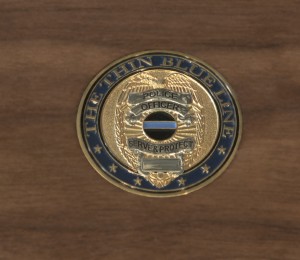 10-8 Woodworks Custom Challenge Coin inlay