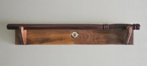 10-8 Woodworks Walnut Baton display (wall mount)